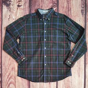 Vintage Nautica Mens Limited Edition Sea Voyager Plaid Button Down